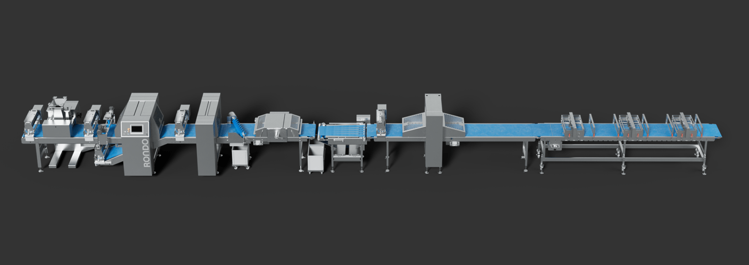Bild: RONDO Deutschland, brotaufarbeitung.de - Smart Bread Line - Linienkonfiguration langgewirkte Produkte